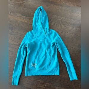 Arc'teryx Women's Teal Hooded Pullover Sweatshirt